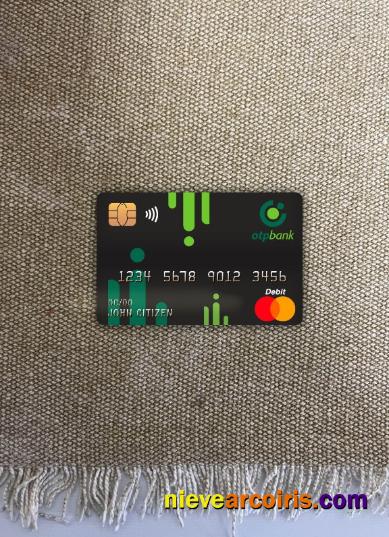 Croatia OTP bank master debit card photolook